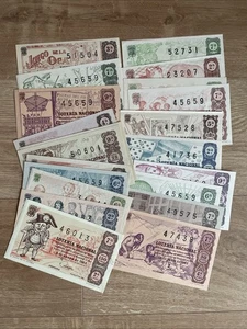 IBERMONEDA| Lotería. 21 décimos de lotería año 1963, diferentes sorteos - Imagen 1 de 1