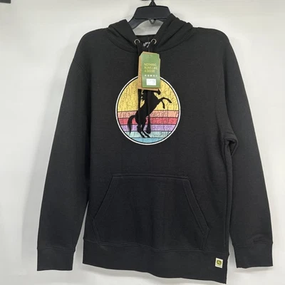 NWT John Deere Do Good Today Hoodie Women’s Sz Small Black Horse Graphic Farm - Image 1 of 4