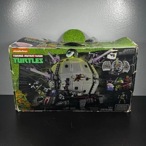 Mega Bloks Technodrome Ninja Turtles TMNT Incomplete w/ Manual No Figures - Picture 1 of 24