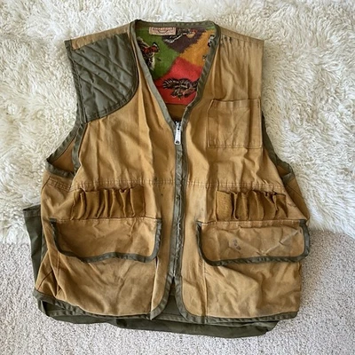 Vintage 1950s 1960s Saf-T-Bak Hunting Vest Ducks  RARE - Image 1 of 4