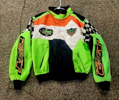 Chaqueta de bombardero Arctic Cat años 90 para hombre talla L deletreada equipo Arctic Racing DE COLECCIÓN Foto 1 de 4