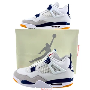 Jordan 4 Retro Men's Nike SB Navy DR5415-100 Skateboarding Sneakers, Size 12.5 - Picture 1 of 16