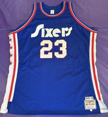 Camiseta deportiva auténtica Joe Bryant 1975 Philadelphia Sixers 76ers Mitchell Ness 56 Kobe Foto 1 de 4