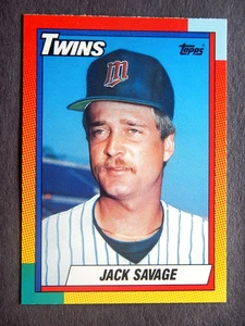Jack Savage #111T Topps Traded 1990 Baseballkarte (Minnesota Twins) - Bild 1 von 2