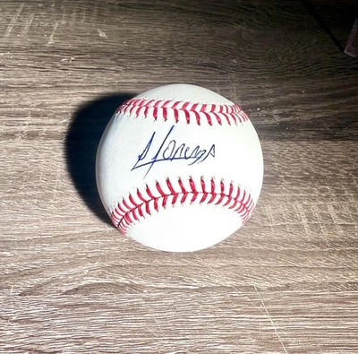 Yoan Moncada Autographed Baseball NO COA Chicago White Sox Los Angeles Angels - Image 1 of 3
