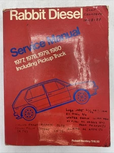 Rabbit Diesel Service Manual 1977,1978,1979, 1980 Including Pickup Truck Bentley - Picture 1 of 23