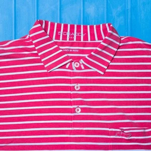 Golf Club of Tennessee x B Draddy Polo Shirt Mens Large Pink Striped EUC - Picture 1 of 9