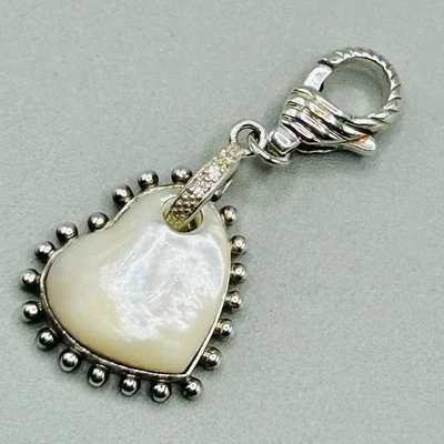 Colgante potenciador corazón plata esterlina Judith Ripka fregona y circonita cúbica Foto 1 de 4