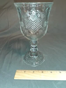 Vintage VTG Avon Heart & Diamond Fostoria Loving Cup Candle Holder Goblet , 1978 - Picture 1 of 15