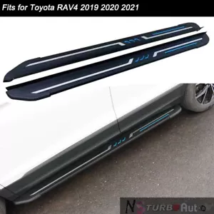 Fits for Toyota RAV4 2019 2020-2023 Running Boards Side Step Nerf Bar Platform - Picture 1 of 8