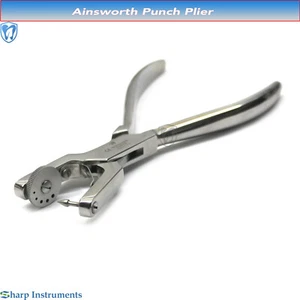Ainsworth Punch Plier, Clamp Forceps Brewer Rubber Dam Stoke Dental Instruments - Imagen 1 de 3