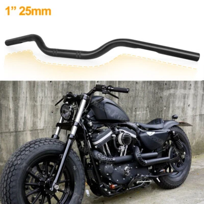 1" 25mm Motorcycle Tracker Bar Handlebar For Harley Sportster Iron 883 1200 XL - Image 1 of 4