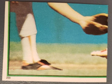 Vintage 1983 Topps Stickers Baseball Card #200 Rickey Henderson - Lower Left