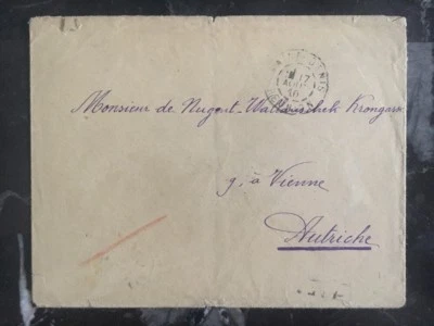 1910 Saint Denis Reunion Cover to Vienna Austria - Image 1 of 2