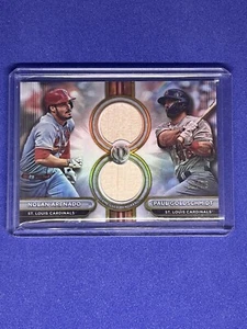 2024 Topps Tribute Nolan Arenado Paul Goldschmidt Dual Bat Relic 39/75 Cardinals - Picture 1 of 2