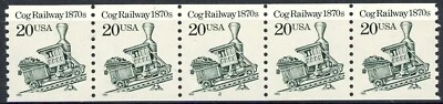 COG RAILWAY PNC5 PL 2 MNH Semi-Gloss Gum Mottled Tagged Scott's 2463 - Image 1 of 2