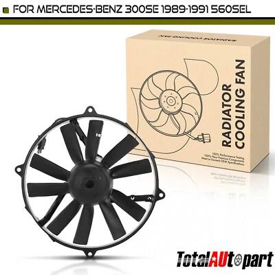 Новый вентилятор охлаждения радиатора в сборе для Mercedes-Benz W126 300SE 89-91 R129 300SL - Изображение 1 из 4