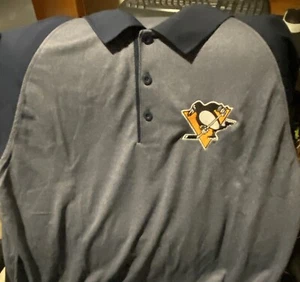 PITTSBURGH PENGUINS / LABATT'S BLUE SPORT-TEK POLO SHIRT SIZE L BRAND NEW - Picture 1 of 3