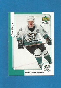 Paul Kariya HOF 1999-00 Upper Deck UD Retro McDonald's NHL Hockey #1 (NM+) Ducks