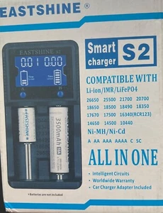Universal Battery Charger EASTSHINE S2 LCD Display Speedy Smart All in One - Picture 1 of 1