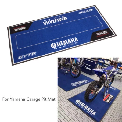 Garage Pit Mat Workshop Floor Paddock Mat | Polyamide Racing For Yamaha 220x80cm - Image 1 of 4