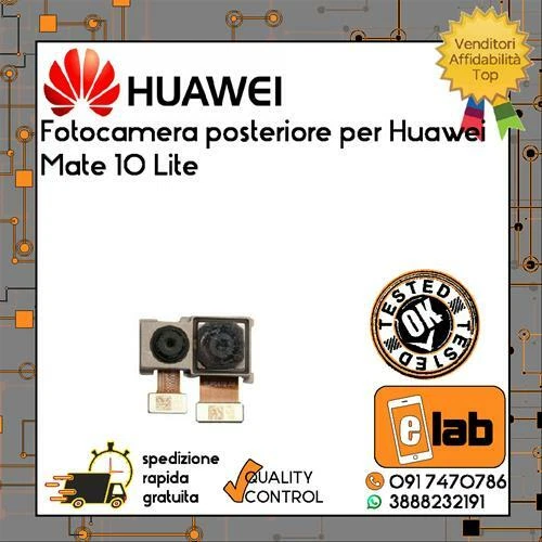 FOTOCAMERA POSTERIORE PER HUAWEI MATE 10 LITE RNE-L01 L21 FLEX FLAT BACK CAMERA - Immagine 1 di 1