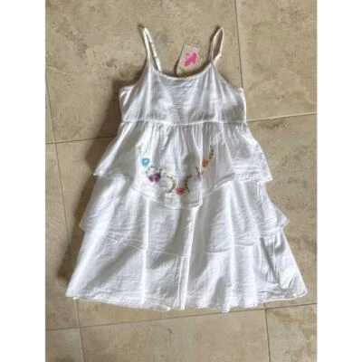 Mimi & Maggie NWT boutique brand girls white Countryside Flowers dress, 6X - Image 1 of 2