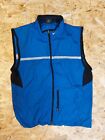 Vintage Nike Sz L Blue Gilet Vest Windbreaker Tracksuit Jacket Stripe 90S