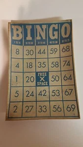 Vintage Look Blue Bingo Card Side Plate Trinket Dish Passport Collection Target - Picture 1 of 8