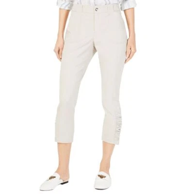 INC NUEVO Pantalones Cortos Capris Para Mujer Curvy tiro Medio Dobladillo Acanalado Pierna Ajustada 2 TEDO Foto 1 de 2