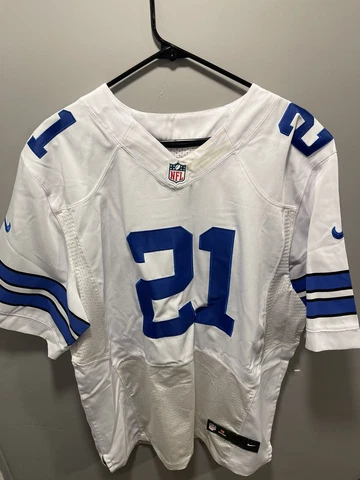 Ezekiel Elliott #21 Dallas Cowboys Traded Player Jersey White Sz XL Cover