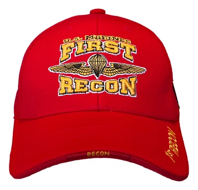 Gorra de béisbol USMC US Marine Corps Militar 1st Recon Semper Fi Bulldog Foto 1 de 3