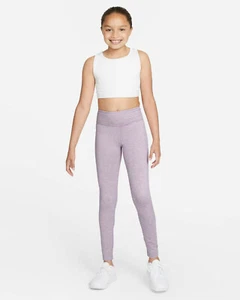 Nike Purple Dri-FIT One Luxe Older Kids Girls High-Rise Leggings Size XL - Picture 1 of 4