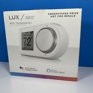 LUX GEO-WH-003 Built In WiFi Heating and Cooling Touch Screen Smart Thermostat
