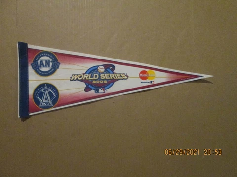 MLB San Francisco Giants Anaheim Angels Vintage 2002 World Series SGA Pennant Cover