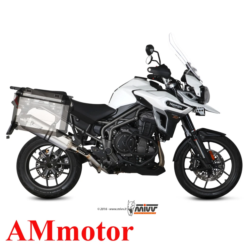 Mivv Triumph Tiger Explorer 1200 2016 16 Scarico Marmitta Speed Edge Inox Moto Foto 1 de 1