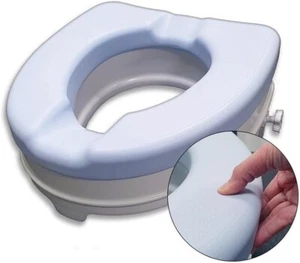 Toilettensitzerhöhung 10 cm WC Sitz Erhöhung rutschfest Medical Hilfe - Bild 1 von 7