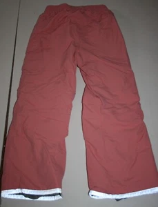Used Hanna Andersson Girls 7 year 130 cm Pink Snow Pants Pull On No Flaws - Picture 1 of 4