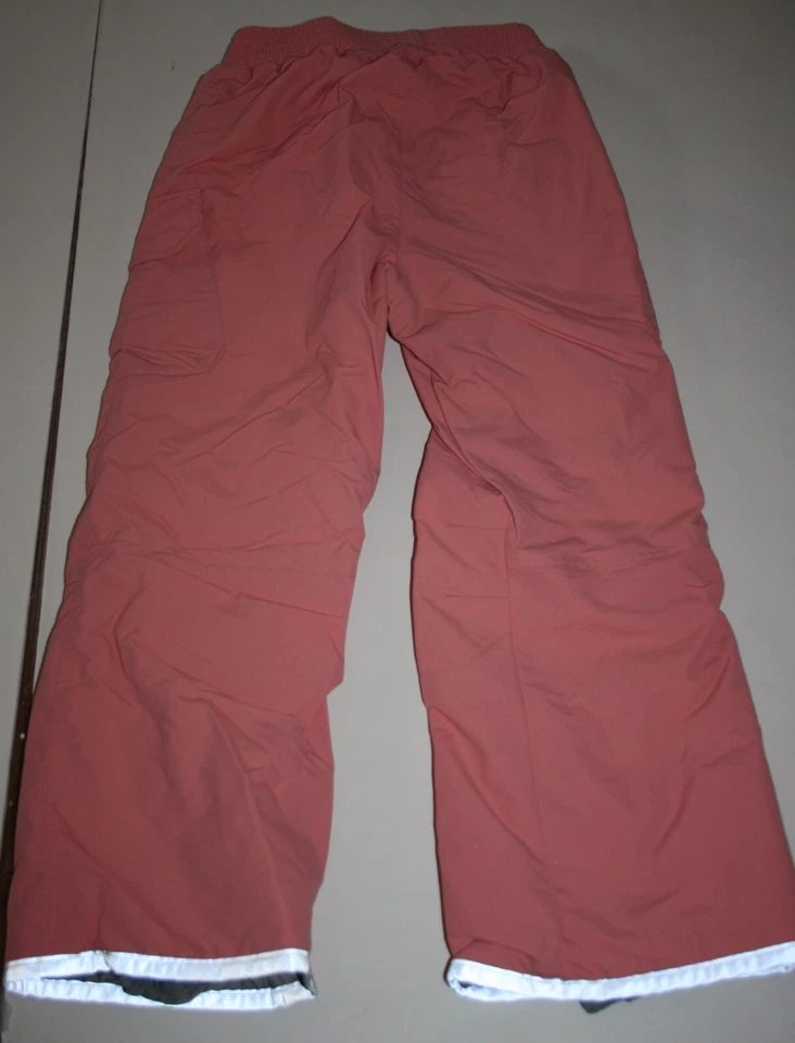 Used Hanna Andersson Girls 7 year 130 cm Pink Snow Pants Pull On No Flaws - Image 1 of 4