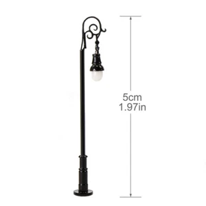 10pcs Model Railraod Layout Lights N Scale 1:160 Lamp 5cm Warm LED 3V LQS68N - Picture 1 of 5