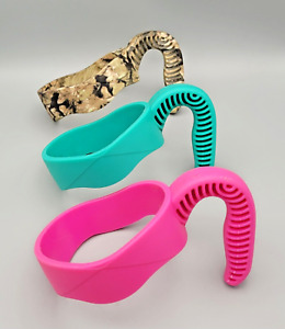Decorative No-Slip Handles - Lot of 3: Camo Pink Teal - Fits Most 30 oz Tumblers
