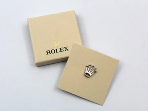 Spilla Argento Originale Rolex Accessori Alta Qualità Gadget Collezione Nuovo - Picture 1 of 4