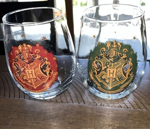 Harry Potter Hogwarts Wappen stielloses Weinglas fasst 20 Unzen ** Beschreibung J4 - Bild 1 von 9