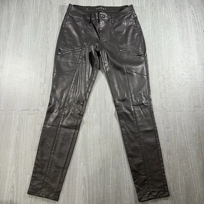 Pantalón ajustado negro metálico brillante White House Black Market The talla 8 Foto 1 de 4