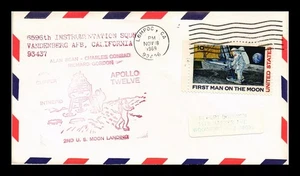 DR JIM STAMPS US SPACE COVER APOLLO 12 MOON LANDING BEAN CONRAD GORDON - Picture 1 of 2