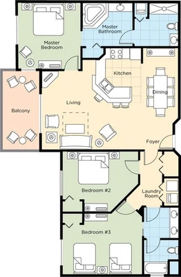 Wyndham Bonnet Creek especial 24 horas - 3 dormitorios de lujo - 2 noches del 13 al 15 de enero Foto 1 de 4