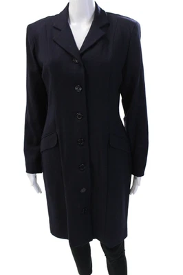Abrigo de mujer Giorgio Sant Angelo con botones azul marino lana talla 8 Foto 1 de 4