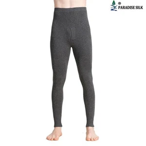 Pantalón térmico de seda de cachemira tejido para hombre parte inferior larga de Johns - Imagen 1 de 7