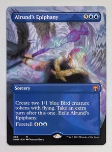X 1 Alrund's Epiphany NM Borderless Kaldheim KHM 295 MTG Magic The Gathering - Picture 1 of 1