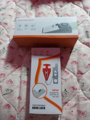 New Door Stop Wireless Stopper with 120DB Security Alarm/Portable Door Lock - Image 1 of 4